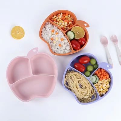 کاسه سیلیکونی کودک مناسب برای گرم کردن مایکروویو کاسه غذایی سیلیکونی مکمل