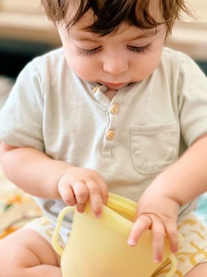 فنجان اسنک کودکان سیلیکونی درجه مواد غذایی فنجان نگهداری مواد غذایی کیسه نگهداری سیلیکونی نگهداری شیر مادر کودک