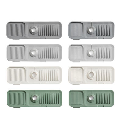 سیلیکون Faucet Handle Tray Mat ظروف آشپزخانه سینک ظرفشویی صابون اسفنج براکت لوازم جانبی